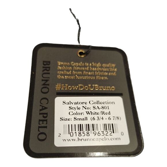 MEN'S BRUNO CAPELO SALVATORE 2.5"  SNAP BRIM WITH CLASSY GROSGRAIN HATBAND SA801 - Picture 8 of 9